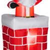 6' Animated Santa Rises From Chimney Airblown® Christmas Inflatable -Deals AMS Store 057004