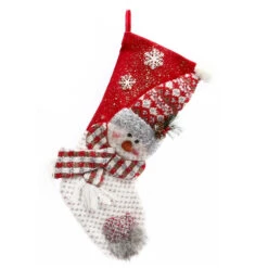 22" Plush Faux Fur Snowman Christmas Stockings -Deals AMS Store 088314 6