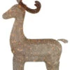 66" Champagne Gold Lighted Standing Deer Outdoor Christmas Decoration -Deals AMS Store 090013