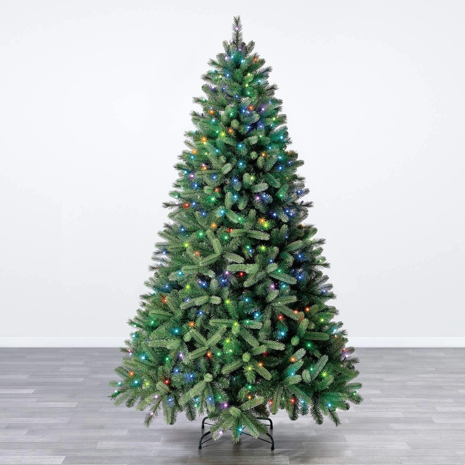 Pre-Lit LED Color Blast Lincoln Fir Quick Set Artificial Christmas Tree With Remote Control 4 Pre-Lit LED Color Blast Lincoln Fir Quick Set Artificial Christmas Tree With Remote Control - Image 2