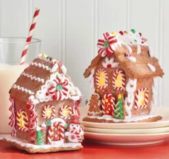5.5" Lighted Gingerbread House Christmas Decoration