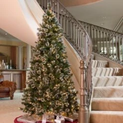 7.5' Crystal Elegance Pine PowerConnect™ Pre-Lit Artificial Christmas Tree -Deals AMS Store 129053 5