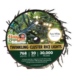 768 LED Twinkling Cluster Rice Christmas Lights On A Reel -Deals AMS Store 171564PACKAGING