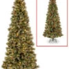 Crystal Elegance Pine Slim Dual Color LED PowerConnect™ Pre-Lit Artificial Christmas Tree -Deals AMS Store 196697