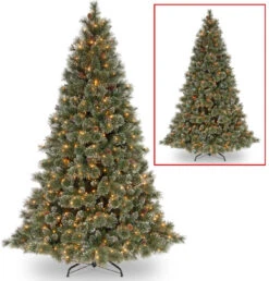 Crystal Elegance Pine Dual Color LED PowerConnect™ Pre-Lit Artificial Christmas Tree