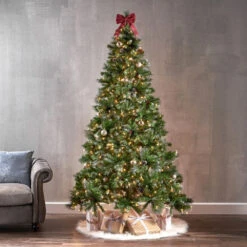 7.5' Essex Pine Dual Instant Lite Pole Musical Pre-Lit Artificial Christmas Tree 12 7.5' Essex Pine Dual Instant Lite Pole Musical Pre-Lit Artificial Christmas Tree -Deals AMS Store 196949