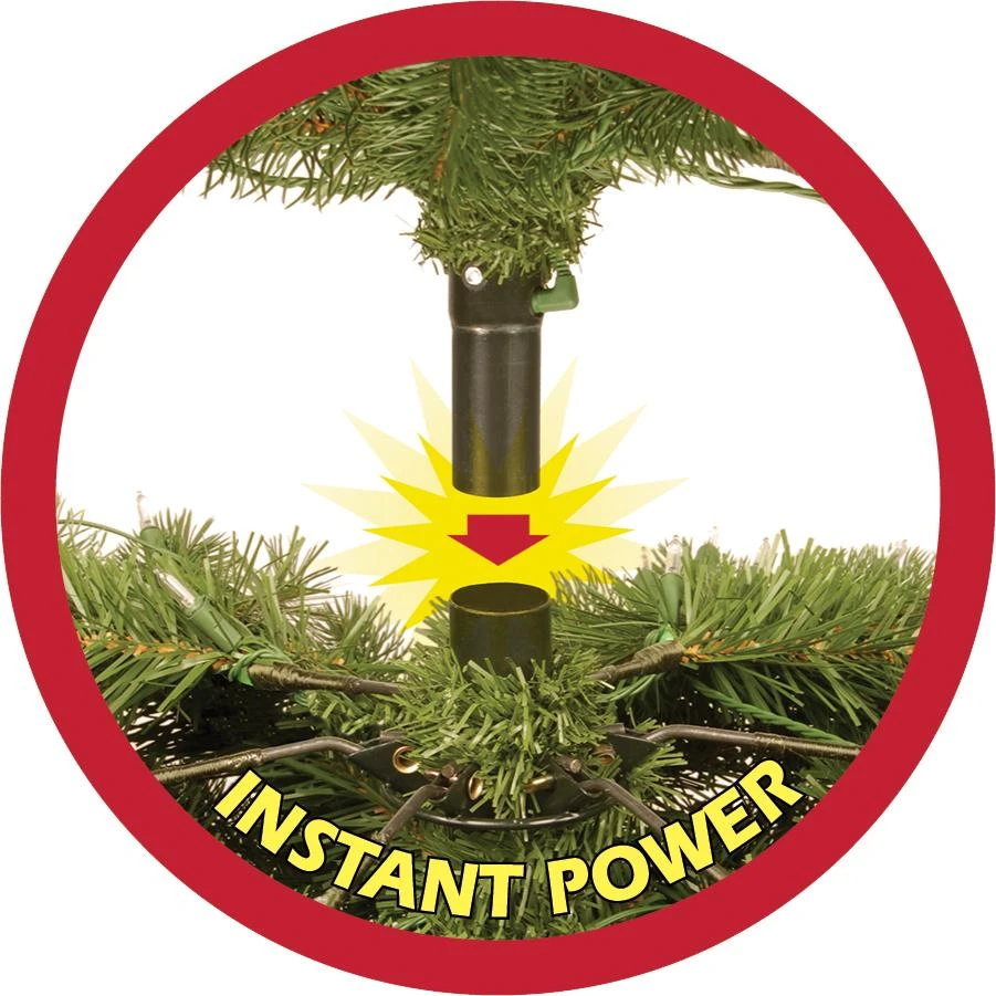 7.5' Ashcroft Spruce PowerConnect™ Pre-Lit Artificial Christmas Tree 4 7.5' Ashcroft Spruce PowerConnect™ Pre-Lit Artificial Christmas Tree - Image 2