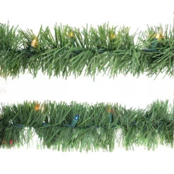 18' Pre-Lit Green Pine Artificial Christmas Garland