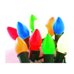 Set Of 25 Ceramic C7 Multi-Colored Christmas Lights -Deals AMS Store 232760 2