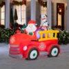 6' Airblown® Santa Fire Truck Christmas Inflatable -Deals AMS Store 237017 3