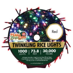 1,000 Twinkling LED Compact Rice Christmas Lights On A Reel -Deals AMS Store 240079