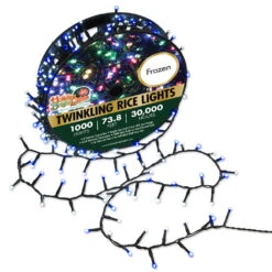 1,000 Twinkling LED Compact Rice Christmas Lights On A Reel -Deals AMS Store 240222