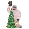 32" Lighted Soft Tinsel Bumble And Christmas Tree Sculpture 1 32" Lighted Soft Tinsel Bumble And Christmas Tree Sculpture -Deals AMS Store 243414 1