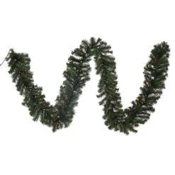 9' Noble Fir Non-Lit Artificial Christmas Garland With Red Berries -Deals AMS Store 318372