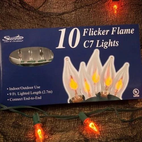 Set Of 10 C7 Flicker Flame Indoor Christmas Lights 6 Set Of 10 C7 Flicker Flame Indoor Christmas Lights - Image 4