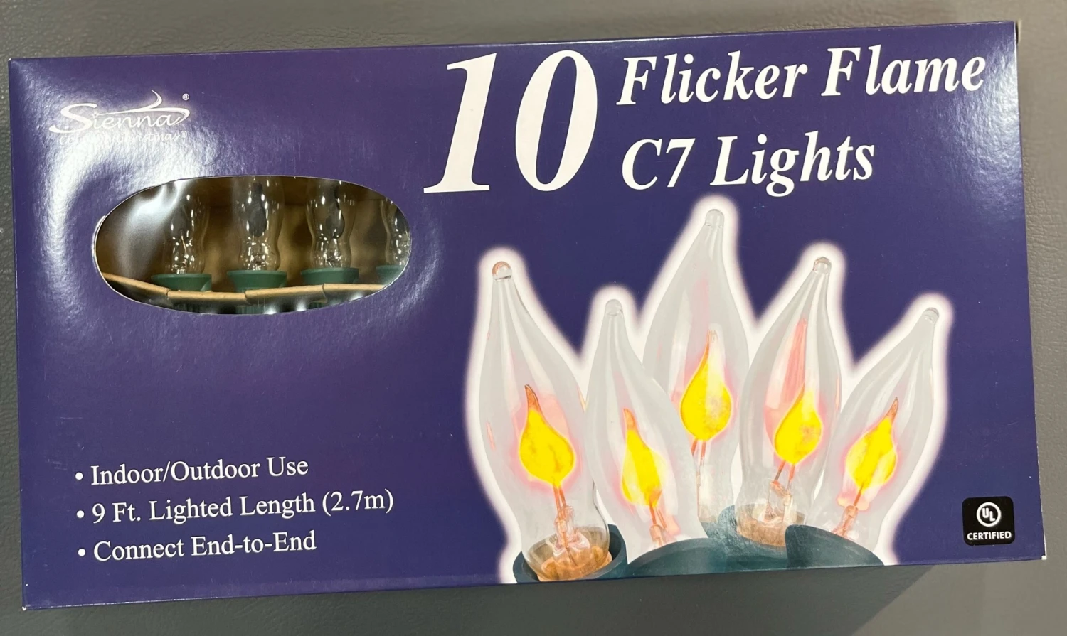 Set Of 10 C7 Flicker Flame Indoor Christmas Lights 4 Set Of 10 C7 Flicker Flame Indoor Christmas Lights - Image 2