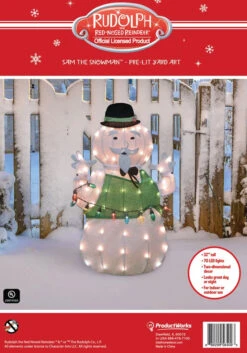 2D Sam The Snowman Outdoor Christmas Decor -Deals AMS Store 56409 pkg