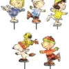 26" Peanuts Skating Christmas Pathway Markers (Set Of 5) 2 26" Peanuts Skating Christmas Pathway Markers (Set Of 5) -Deals AMS Store 66326 3