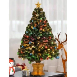 4' Fiber Optic Fireworks Artificial Christmas Tree With Glittered Ball Ornaments -Deals AMS Store 766036 2 304cd959 6031 461d aac4 e5214b8f140c