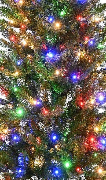 7' Plymouth Fir Power Pole Artificial Christmas Tree With Color-Changing LED Lights 4 7' Plymouth Fir Power Pole Artificial Christmas Tree With Color-Changing LED Lights - Image 2