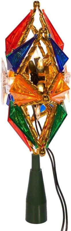 Multi-Colored 8-Point Christmas Star Tree Topper -Deals AMS Store 989101 3