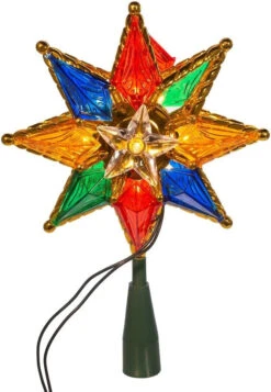 Multi-Colored 8-Point Christmas Star Tree Topper -Deals AMS Store 989101 5