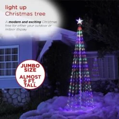 8.83' Tower Christmas Tree With Multi-Functional LED Lights -Deals AMS Store 989175 4