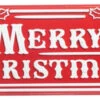 27.75" Merry Christmas Embossed Metal Sign -Deals AMS Store 989277