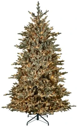 7' Flocked Appalachian Pre-Lit Artificial Christmas Tree -Deals AMS Store 990022