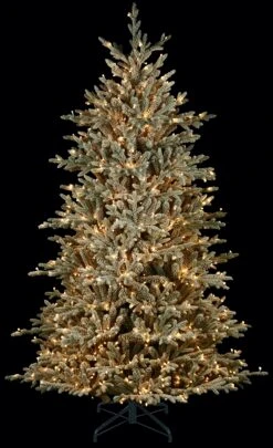 7' Flocked Appalachian Pre-Lit Artificial Christmas Tree -Deals AMS Store 990022 3