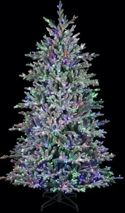 7' Flocked Appalachian Pre-Lit Artificial Christmas Tree -Deals AMS Store 990022 4