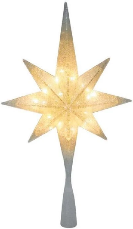 Warm White LED Christmas Star Tree Topper 4 Warm White LED Christmas Star Tree Topper - Image 2