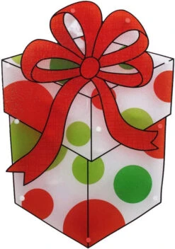 16" Christmas Present Lighted Shimmer Window Decoration Silhouette 8 16" Christmas Present Lighted Shimmer Window Decoration Silhouette -Deals AMS Store 992340 3