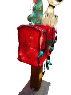 3D Peanuts® Snoopy And Woodstock On Mailbox LED Christmas Yard Art Decoration -Deals AMS Store 992637 4
