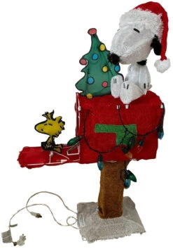 3D Peanuts® Snoopy And Woodstock On Mailbox LED Christmas Yard Art Decoration -Deals AMS Store 992637 5