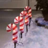 Set Of 4 Candy Cane Pathway Christmas Lights -Deals AMS Store 992643