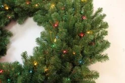 48" Pre-Lit Tiffany Artificial Christmas Wreath -Deals AMS Store 993 129 3