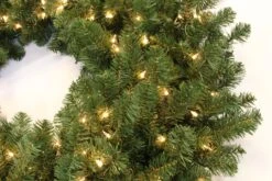48" Pre-Lit Tiffany Artificial Christmas Wreath -Deals AMS Store 993 130 5