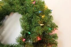24" Canadian Pine Pre-Lit Artificial Christmas Wreath -Deals AMS Store 993 145 4