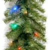 9' Tiffany Christmas Garland Pre-Lit With 50 Multi-Colored LED Lights -Deals AMS Store 993084