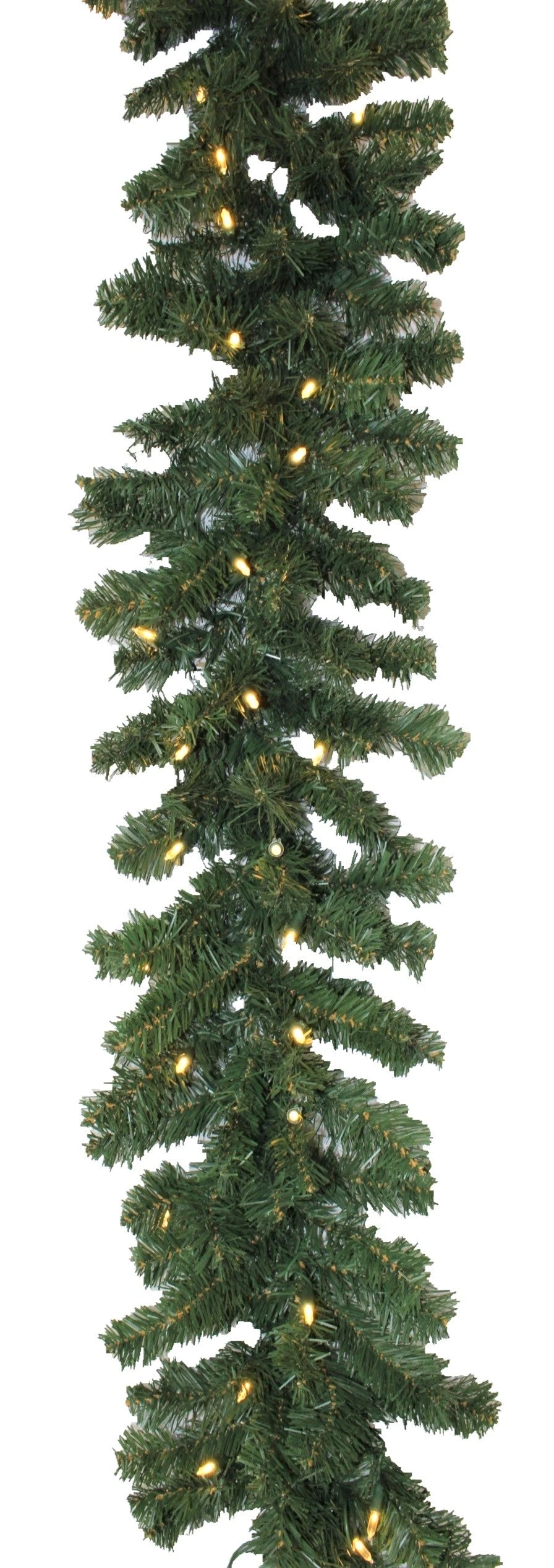 9' Tiffany Christmas Garland Pre-Lit With 50 Warm White Lights 3 9' Tiffany Christmas Garland Pre-Lit With 50 Warm White Lights