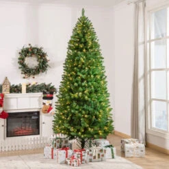 7.5' Slim Devon Fir Pre-Lit Artificial Christmas Tree 8 7.5' Slim Devon Fir Pre-Lit Artificial Christmas Tree -Deals AMS Store 993096 2