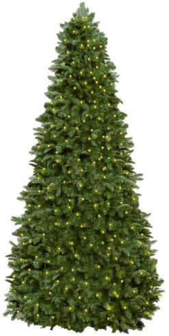 9' Narrow New Carrington Instant Lite Pole Pre-Lit Artificial Christmas Tree