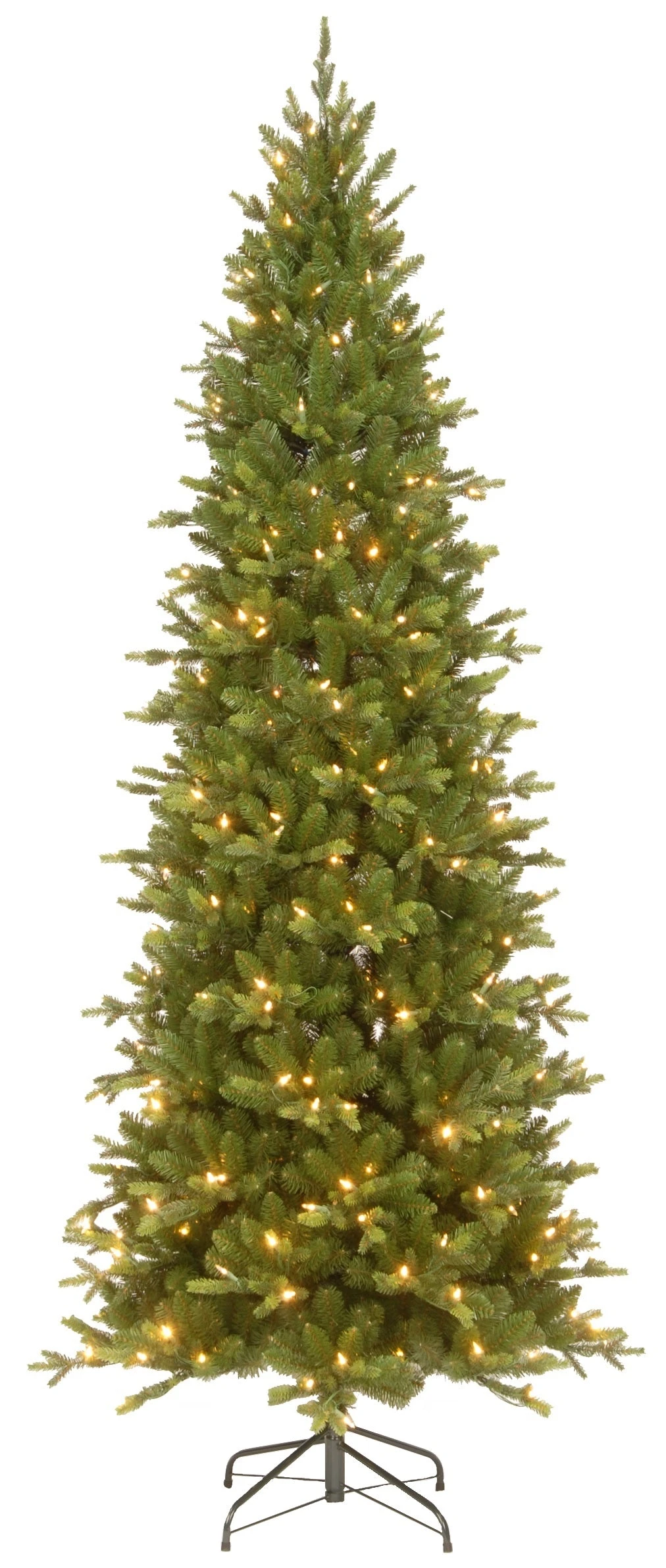 Ashcroft Spruce Dual Color LED PowerConnect™ Pre-Lit Artificial Slim Christmas Tree 3 Ashcroft Spruce Dual Color LED PowerConnect™ Pre-Lit Artificial Slim Christmas Tree
