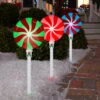 Set Of 3 LightShow® Multi-Colored Christmas Lollipop Pathway Markers -Deals AMS Store 993310