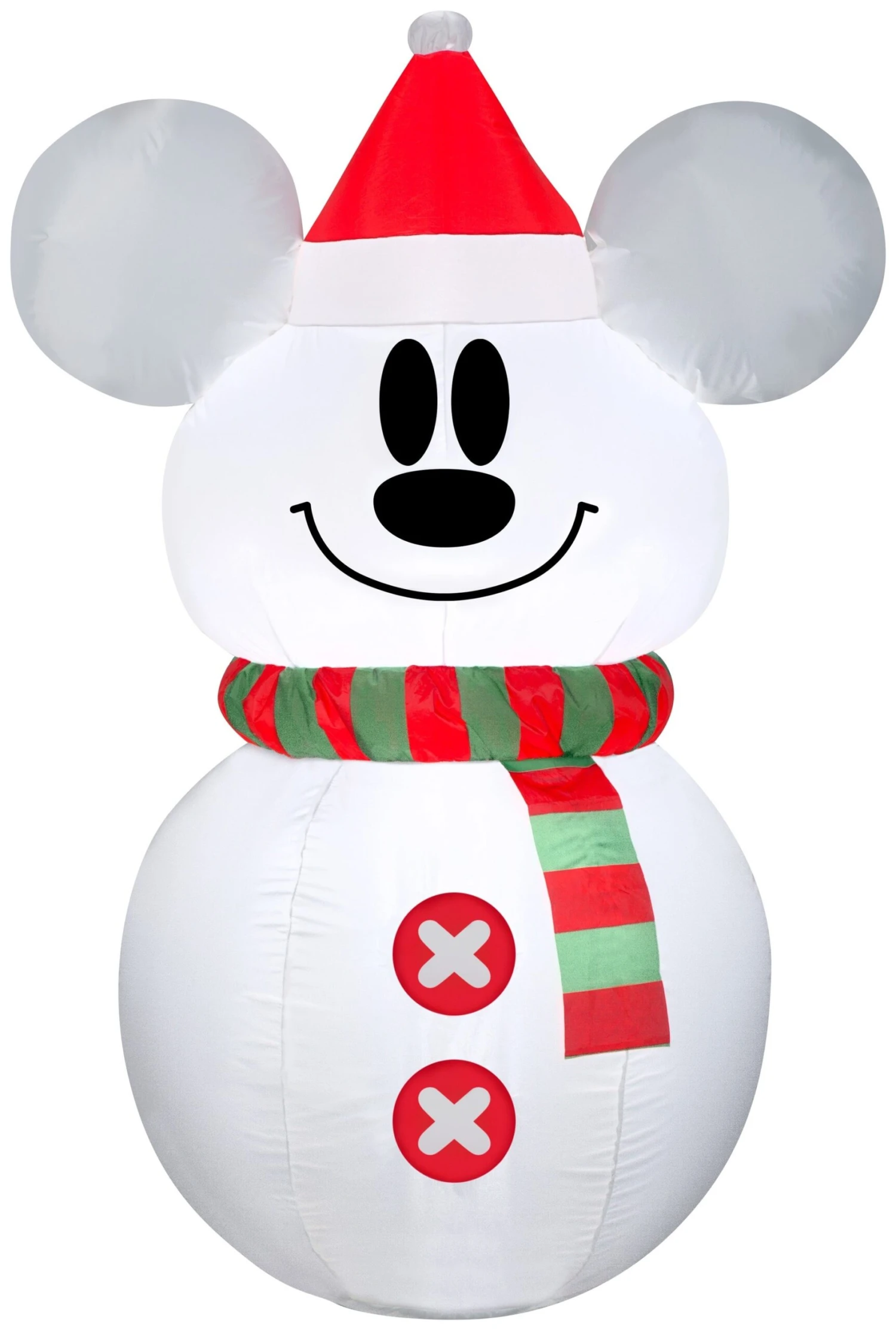 3.5' Airblown® Snowman Mickey Mouse Christmas Inflatable 4 3.5' Airblown® Snowman Mickey Mouse Christmas Inflatable - Image 2