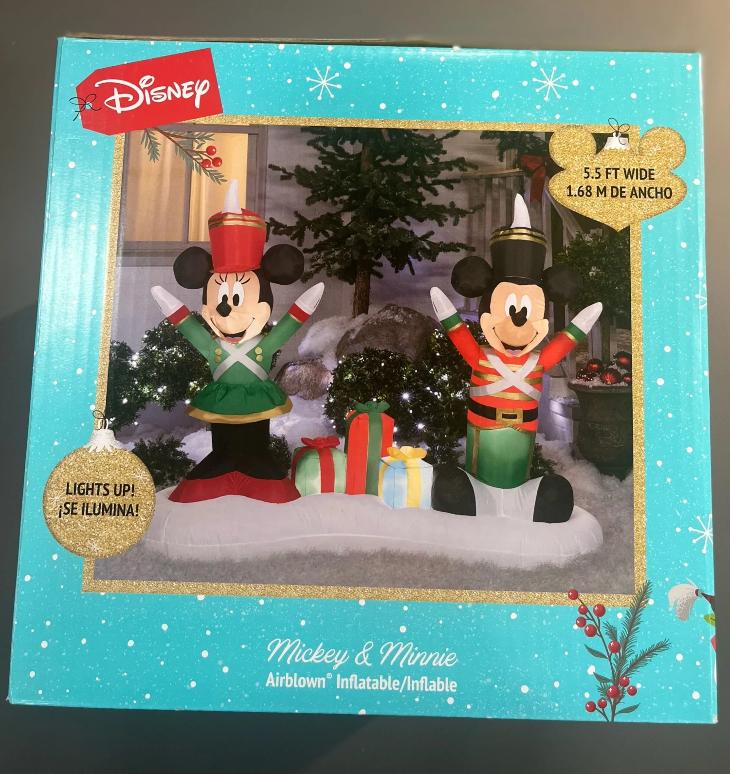 4.5' Airblown® Mickey Mouse And Minnie Mouse As Toy Soldiers Christmas Inflatable 6 4.5' Airblown® Mickey Mouse And Minnie Mouse As Toy Soldiers Christmas Inflatable - Image 4