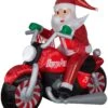 6' Airblown® Outdoor Inflatable Luxe Santa On Christmas Motorcycle -Deals AMS Store 993513 2