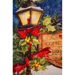 Christmas Lamp Post Battery-Operated LED Canvas -Deals AMS Store 995000 5