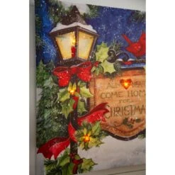 Christmas Lamp Post Battery-Operated LED Canvas -Deals AMS Store 995000 6
